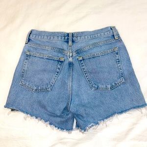 AGOLDE parker long jean shorts